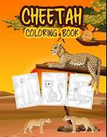 Cheetah Coloring Book for Kids