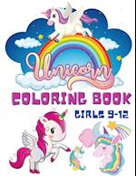 Unicorn Coloring Book Girls 9-12