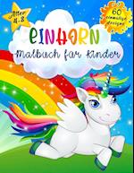 Einhorn malbuch für Kinder im Alter von 4-8 Jahren