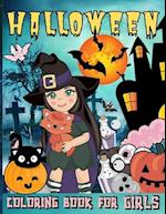 Halloween Coloring Book For Girls 