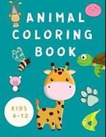 Animal Coloring Book Kids 4-12