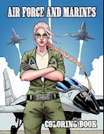 Air Force and Marines Coloring Book