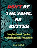 Inspirational Quotes Coloring Book