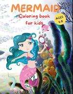 Amazing Mermaid Coloring Book For kids Ages 4-8
