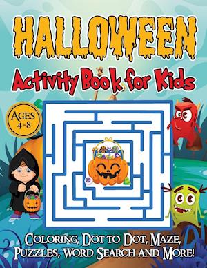 Halloween Activity Book for Kids Ages 4-8