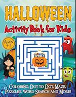 Halloween Activity Book for Kids Ages 4-8