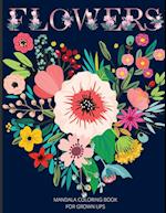 Mandala Flowers Coloring Book for Grown Ups