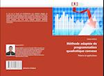 Méthode adaptée de programmation quadratique convexe