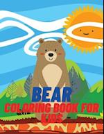 Bear Coloring Book For Kids: Children Coloring and Activity Book for Girls & Boys Age 4-8 