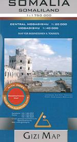 Somalia, Somaliland, Gizi Map for Businessmen & Tourists