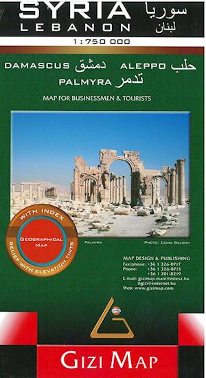 Syria & Lebanon, Gizi Map for Businessmen & Tourists