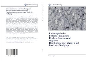 Eine empirische Untersuchung zum Kochsalzkonsum und mögliche Handlungsempfehlungen auf Basis des Nudgings