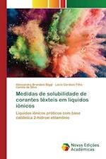 Medidas de solubilidade de corantes têxteis em líquidos iônicos