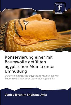 Konservierung einer mit Baumwolle gefüllten ägyptischen Mumie unter Umhüllung