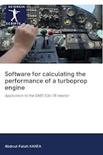 Software for calculating the performance of a turboprop engine 