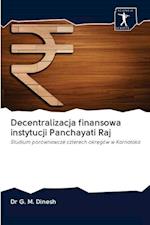 Decentralizacja finansowa instytucji Panchayati Raj