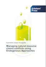 Managing natural resource claims conflicts using Endogenous Approaches
