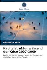 Kapitalstruktur während der Krise 2007-2009