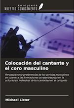 Colocación del cantante y el coro masculino