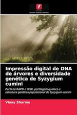 Impressão digital de DNA de árvores e diversidade genética de Syzygium cumini