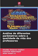 Análise de diferentes parâmetros sobre a qualidade de vida dos professores