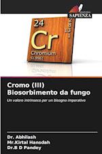 Cromo (III) Biosorbimento da fungo