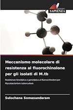 Meccanismo molecolare di resistenza al fluorochinolone per gli isolati di M.tb