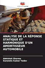 ANALYSE DE LA RÉPONSE STATIQUE ET HARMONIQUE D'UN AMORTISSEUR AUTOMOBILE