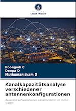 Kanalkapazitätsanalyse verschiedener antennenkonfigurationen