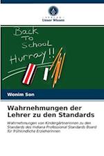 Wahrnehmungen der Lehrer zu den Standards