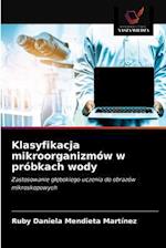 Klasyfikacja mikroorganizmów w próbkach wody