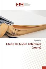 Etude de textes littéraires (cours)