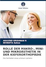 ROLLE DER MAKRO-, MINI- UND MIKROÄSTHETIK IN DER KIEFERORTHOPÄDIE