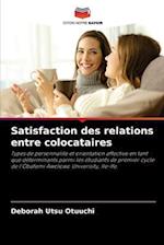 Satisfaction des relations entre colocataires