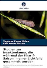 Studien zur Insektenfauna, die während der Kharif-Saison in einer Lichtfalle gesammelt wurden