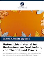 Unterrichtsmaterial im Herbarium zur Verbindung von Theorie und Praxis