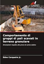 Comportamento di gruppi di pali scavati in terreno granulare