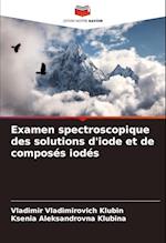 Examen spectroscopique des solutions d'iode et de composés iodés