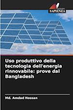 Uso produttivo della tecnologia dell'energia rinnovabile: prove dal Bangladesh