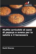 Muffin arricchiti di semi di papaya e avena per la salute e il benessere