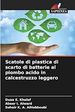 Scatole di plastica di scarto di batterie al piombo acido in calcestruzzo leggero