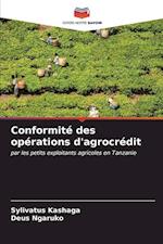 Conformité des opérations d'agrocrédit