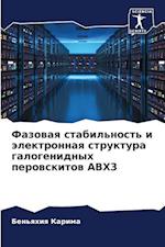 Fazowaq stabil'nost' i älektronnaq struktura galogenidnyh perowskitow ABX3