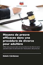 Moyens de preuve efficaces dans une procédure de divorce pour adultère