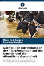 Nachteilige Auswirkungen der Tierproduktion auf die Umwelt und die öffentliche Gesundheit