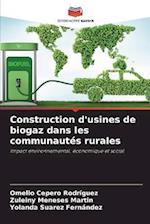 Construction d'usines de biogaz dans les communautés rurales