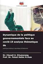 Dynamique de la politique gouvernementale face au covid-19 analyse thématique de