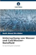 Untersuchung von Wasser und CuO/Wasser-Nanofluid