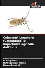 Coleotteri Longhorn (Coleoptera) di importanza agricola dall'India
