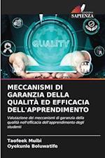 MECCANISMI DI GARANZIA DELLA QUALITÀ ED EFFICACIA DELL'APPRENDIMENTO